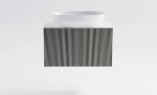 Тумба с раковиной Astra-Form М-40 Slim 4631177714481 70 см серый матовый